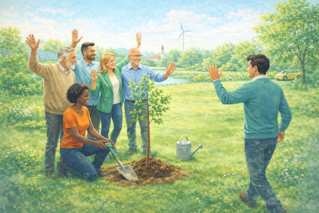 Illustration zum Mitmachen bei der Agenda 21